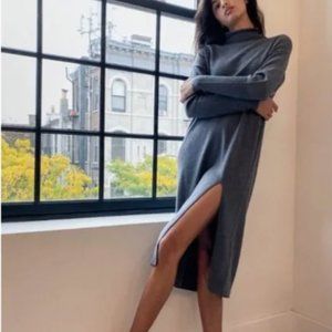 Aritzia Wilfred Cyprie Dress in Gray / Chalet Size M